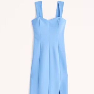 Abercrombie Wide Strap Corset Midi Dress